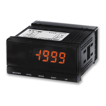 Frekvens/rate meter, DIN 96x48 mm, farveændring display, impulsindgang, 2NO relæudgang, 100-240 VAC K3MA-F-A2 100-240AC 227985