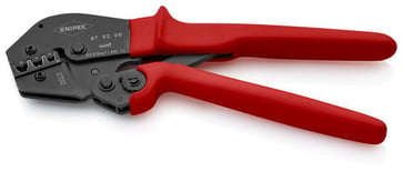 Knipex crimping pliers burnished 250mm with  in-an uninsulated end sleeves 0/16/25 mm² AWG 7/5/3 and 3 trays 97 52 09