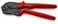 Knipex crimping pliers burnished 250mm with  in-an uninsulated end sleeves 0/16/25 mm² AWG 7/5/3 and 3 trays 97 52 09 miniature