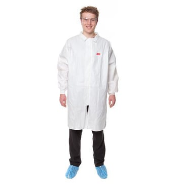 4440 lab coat w/zipper white size XL 50 pcs 7000089696