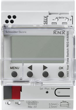 KNX Year Time Switch REG-K/8/800 MTN6606-0008