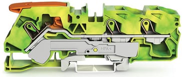 3-leder-jordklemme pal og Push-in CAGE CLAMP® 16 mm², grøn-gul 2116-1307