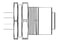 M12 lige sensorstik 4 Poler s-kodet Ledning Amphenol LTW 301-62-737 miniature