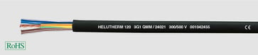 PVC Cord HELUTHERM 120 2x1,5  black 24030