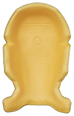Snickers Ergonomiske knæpuder one size gul/sort 91220604000