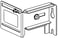 Wall bracket adjustable 50-70mm low 5583510 miniature