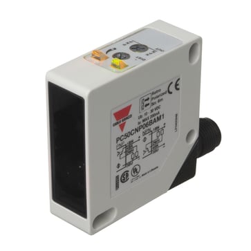 Fotoaftaster 17 x 50 x 50mm diffus IR 1m PNP/NPN NO/NC IP67 10-30VDC ABS, PC50CND10BAM1 PC50CND10BAM1