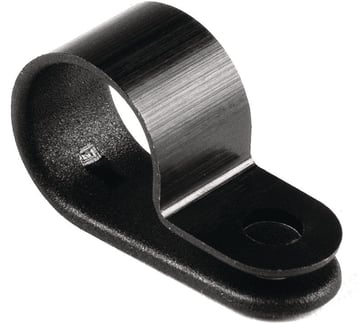 Plastic P-Clamps H3P black for Ø6,5mm bundle 211-60002