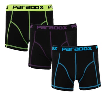 PARADOX 3 pack boxershorts black 2 - M BXB0302M