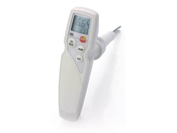 Testo 205 - pH/temperature measuring instrument for semi-solid media 0563 2051