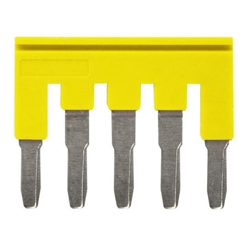 Cross bar for terminal blocks 4mm² push-in plusmodels 5 poles yellow color XW5S-P4.0-5YL 670005