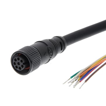 Quick Disconnect Cable, 8-polet M12 til Flying Leads, PVC-kappe, 5 Meter Længde D40ML-CBL-M12-5M 670947