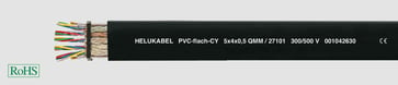 Fladkabel PVC-flad-CY 5x0,5 sort afmål 11008503