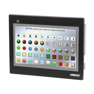 Touch screen HMI, 10,1 tommer WVGA (800x480 pixel), TFT farve, Ethernet + USB Host NB10W-TW01B 392035