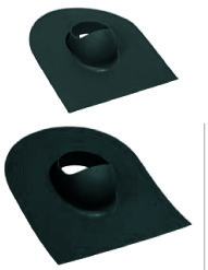 Gennemføring paptag P-model,Sort,Ø160mm - 11 til 45 gr   Type 3 240.40.0116.0