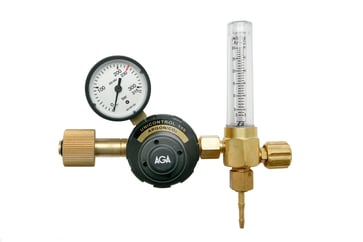 Unicontrol 100 HT Argon Work area (bar): 2,5 Content pressure gauge (bar)  0 – 315 Flow pressure gauge (bar): 3 - 32 Connection Inlet: W 2432 x 1/14" Connection Thread: Int Connection outlet: R 3/8” 309260