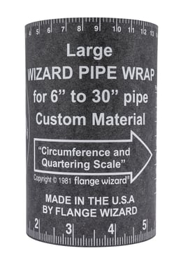 FLANGE WIZARD Wrap-Around WW-17A Large for 6"-30" pipes (120" Length / 5 1/4" Width) 35171235