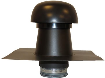 Sabetoflex ventilationshætte 0-5° Ø200 sort stål PVS02000009