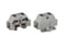 Miniklemme 4-L 2,5Q med flange grå   261-331 261-331 miniature