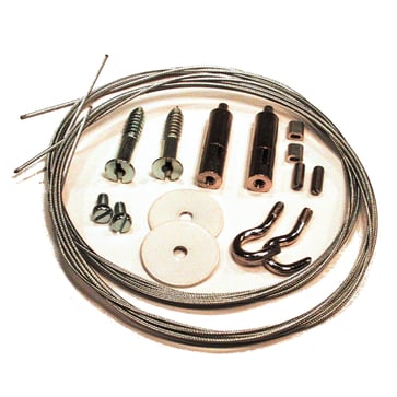 Armatur ophængsningssæt med wire, lås og skruer 435A0019