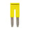 Cross bar for terminal blocks 6.0mm² screwmodels 2 poles Yellow color XW5S-S6.0-2 669328 miniature