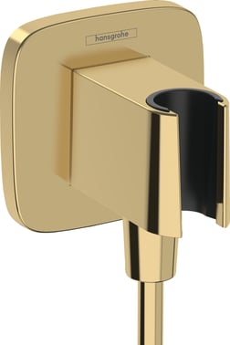 hansgrohe FixFit Q shower holder hose outlet, pol. gold-optic 26887990