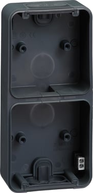 OPUS® 74 surface box 2 module vertical, anthracite 523M8002