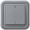 Plexo ip55 2-pol afbryder 10a grå 69530 miniature