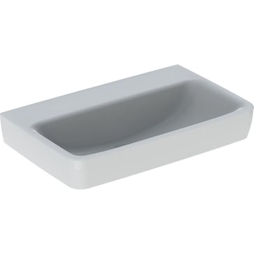 Geberit Renova Compact washbasin f/bathroom furniture, 650 x 400 x 175 mm, white porcelain KeraTect 501.717.00.8