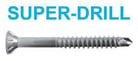 SUPER-DRILL countersunk head timber screw