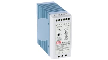 DIN-skinnestrømforsyning 24V, 2,5A, 60W, MDR 169-76-161