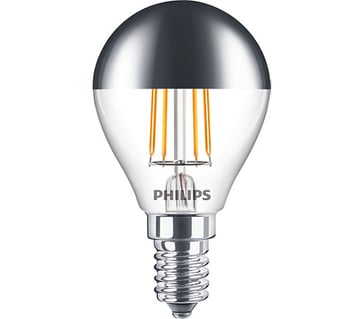 Philips LED Filament Topforspejlet CM P45 35W 827 E14 Klar SRT4 929001395155