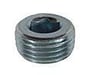 Unbrako hexagon socket pipe plug conical fine thread zinc plated (DIN 906)