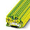 Jordleder-etageklemme, tilslutningstype: Fjederkrafttilslutning, tværsnit: 0,08 mm² - 4 mm², AWG: 28 - 12, bredde: 5,2 mm, farve: grøn/gul, monteringstype: NS 35/7,5, NS 35/15 3036026 miniature