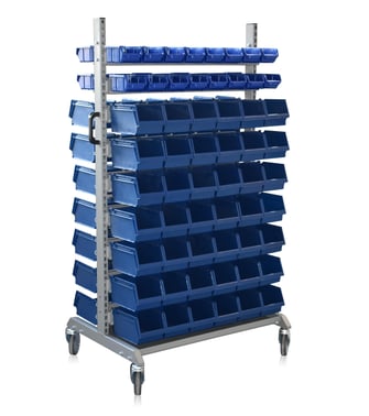 WFI Assembly trolley 300 incl. 116 plastic bins 5-546-3