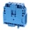 Feed-gennem DIN-skinne klemrække med skruetilslutning til montering på TS 35 og TS 32, nominelle tværsnit 150 mm², bredde 28 mm, farve blå XW5T-S150-1.1-1BL 669299 miniature