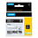 Dymo Rhino Industrial Tape 12mmx5.5m coloured vinyl white on black 1805435 miniature