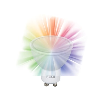 FESH Smart Home LED spot - 3 PAK - Multicolor GU10 5W Ø 50 209004