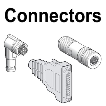 Encoder connector Drive end RJ45, 5 Pcs VW3M2203