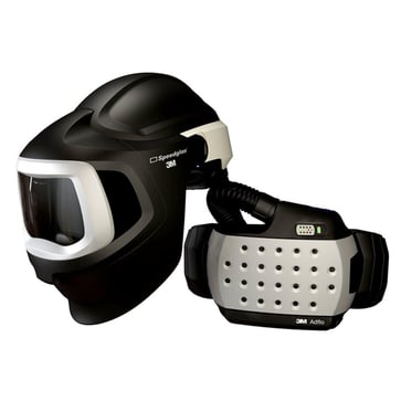 3M™ Speedglas Welding Helmet 9100 MP, without welding filter, with 3M Adflo Powered Air Respirator 577700 7000044619