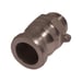 Camlock coupling F male with outer tread