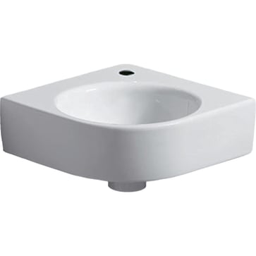 Geberit Renova Compact washbasin, 450 x 395 x 155 mm, corner, white porcelain 500.902.00.1