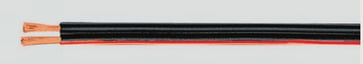 Højttalerledning 2X0,75 rød/sort S500 40024