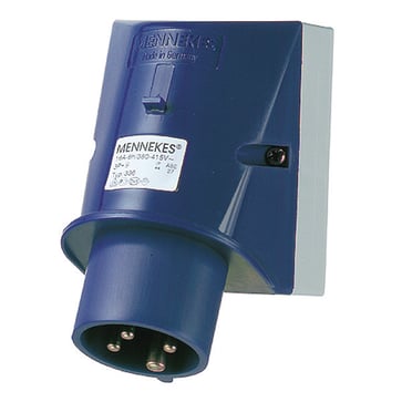 Wall mounted inlet, 32A4p9h230V, IP44 347