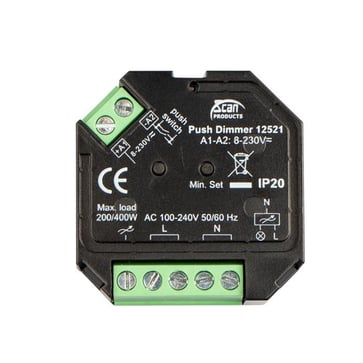 Box Push Lysdæmper 200W LED (Bagkant) 12521