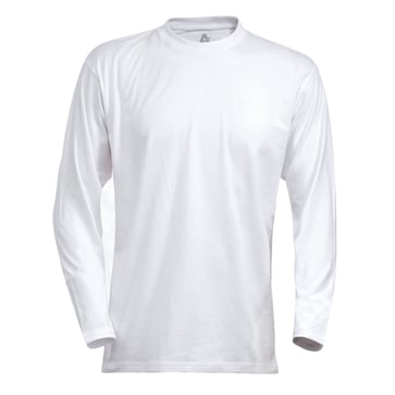 T-shirt Langeærmer Hvid Str S 100242-900-S