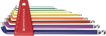 PB Stiftnøglesæt 100° L+K Rainbow 1,5-10 mm 41-2212LH10RB