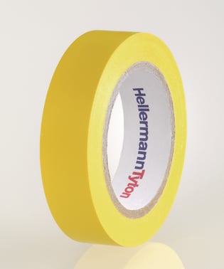 HelaTape Flex 1000+ 19mm x 20m Premium PVC tape Yellow 710-10605
