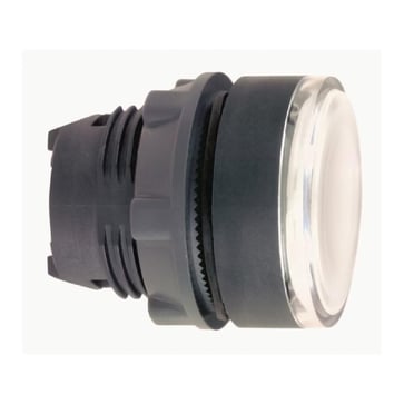 Pushbutton head in plastic for LED and legend insertion with push-push and flush front face ZB5AH0183