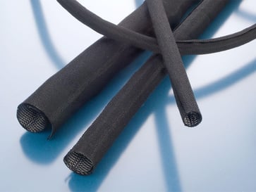 Open braided hose,black,NW32 Ø29,0-35,0 mm G.PX.32SW.25